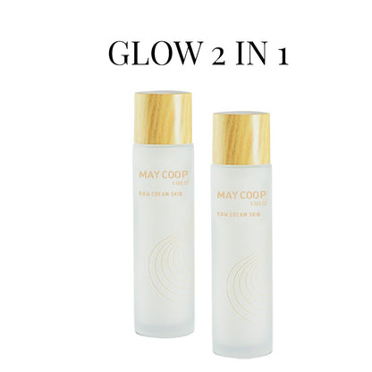 GLOW 2 IN 1 -Raw Cream Skin (2bottles)